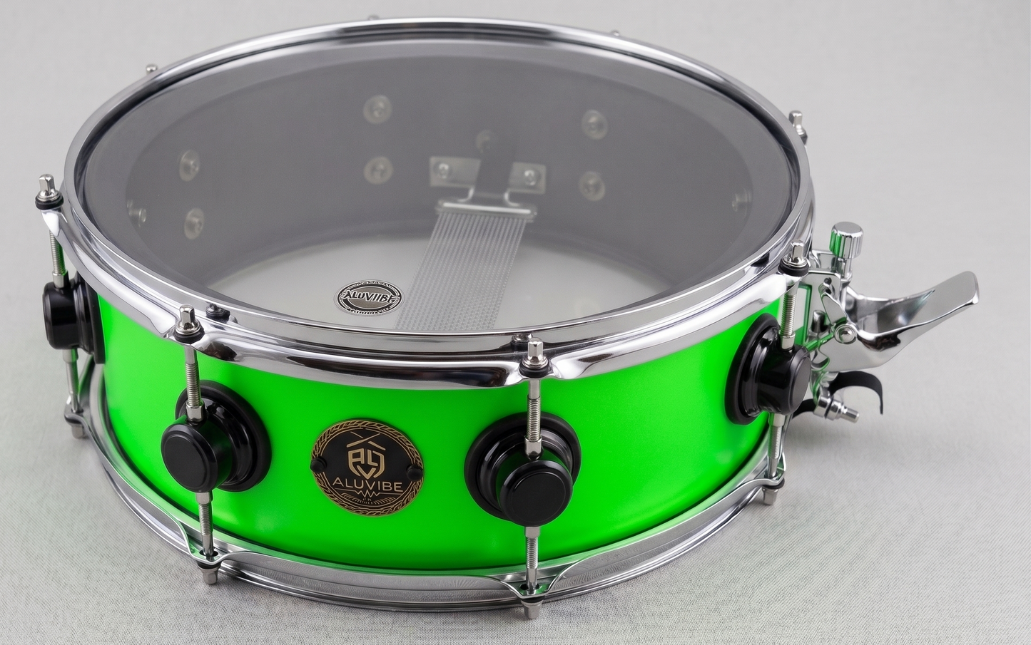 Rullante in alluminio 14"x5" Wrap Verde Fluo