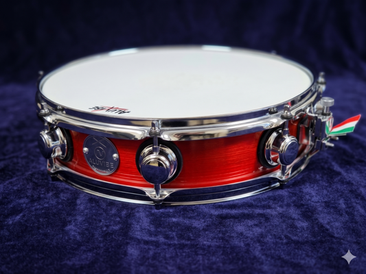 Rullante in alluminio 14"x3.5" Verniciato Rosso Ferrari