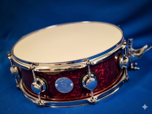 Rullante in alluminio 14"x 5" Wrap Rosso perlato
