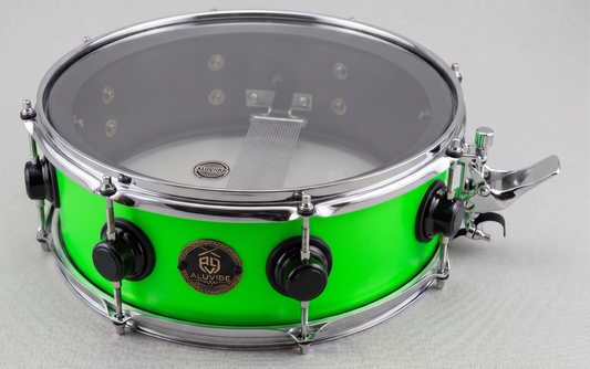 Rullante in alluminio 14"x5" Wrap Verde Fluo