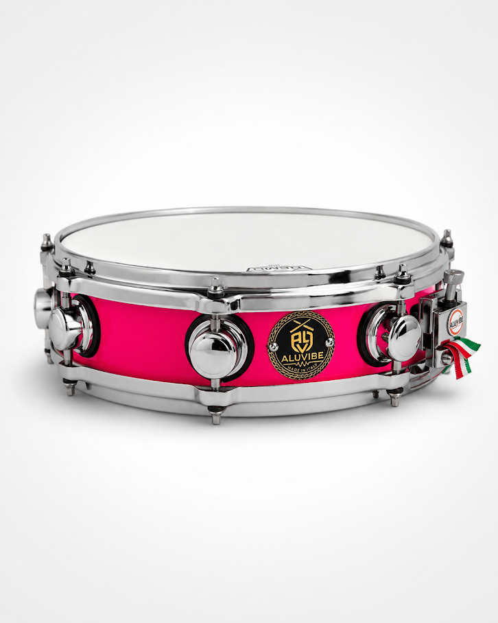 Rullante in alluminio 14"x3.5" Wrap Rosa Fluo